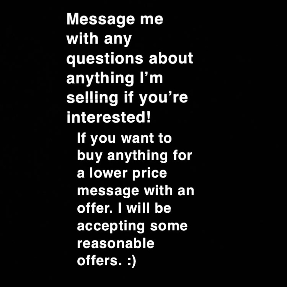 Reasonable offers will be accepted :)